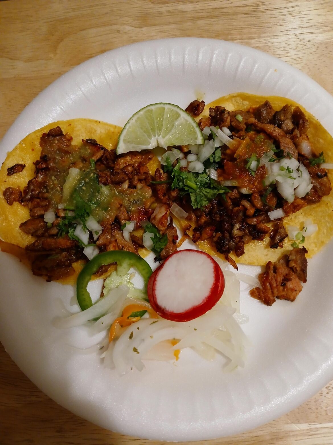 Al pastor tacos @ $1.50 socal