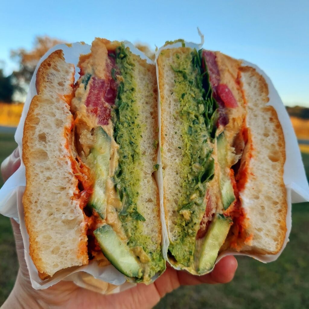 Putting homemade hummus to work