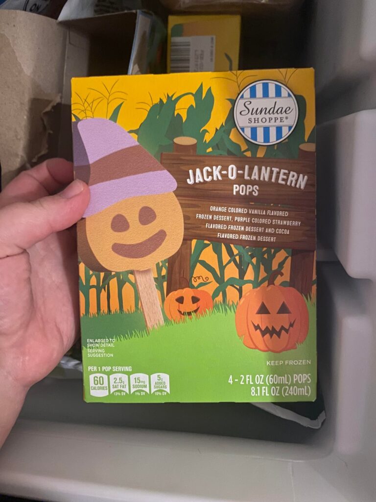 Jack o lantern pops