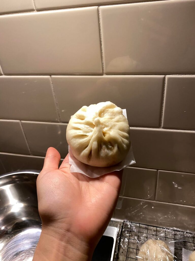 showing off my mama’s homemade char siu bao!