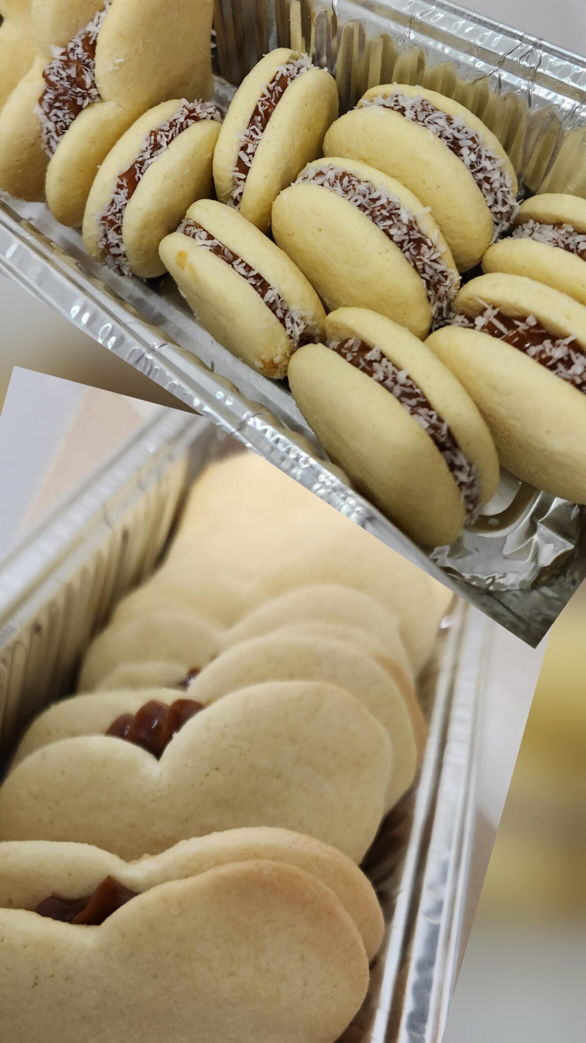 Circle and Heart Alfajores Cookies
