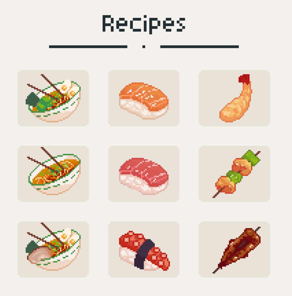 What other Japanese food should I add to my game?