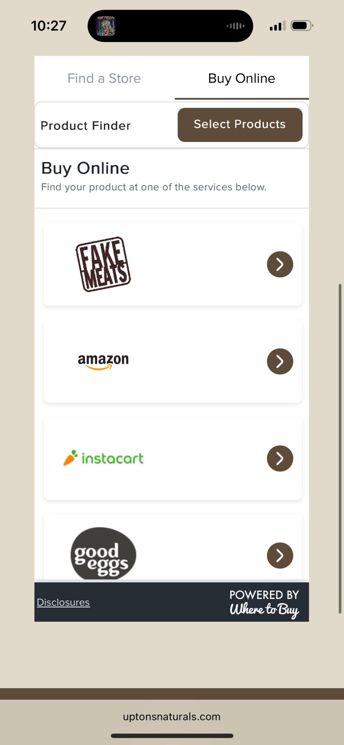 online ordering suggestions?