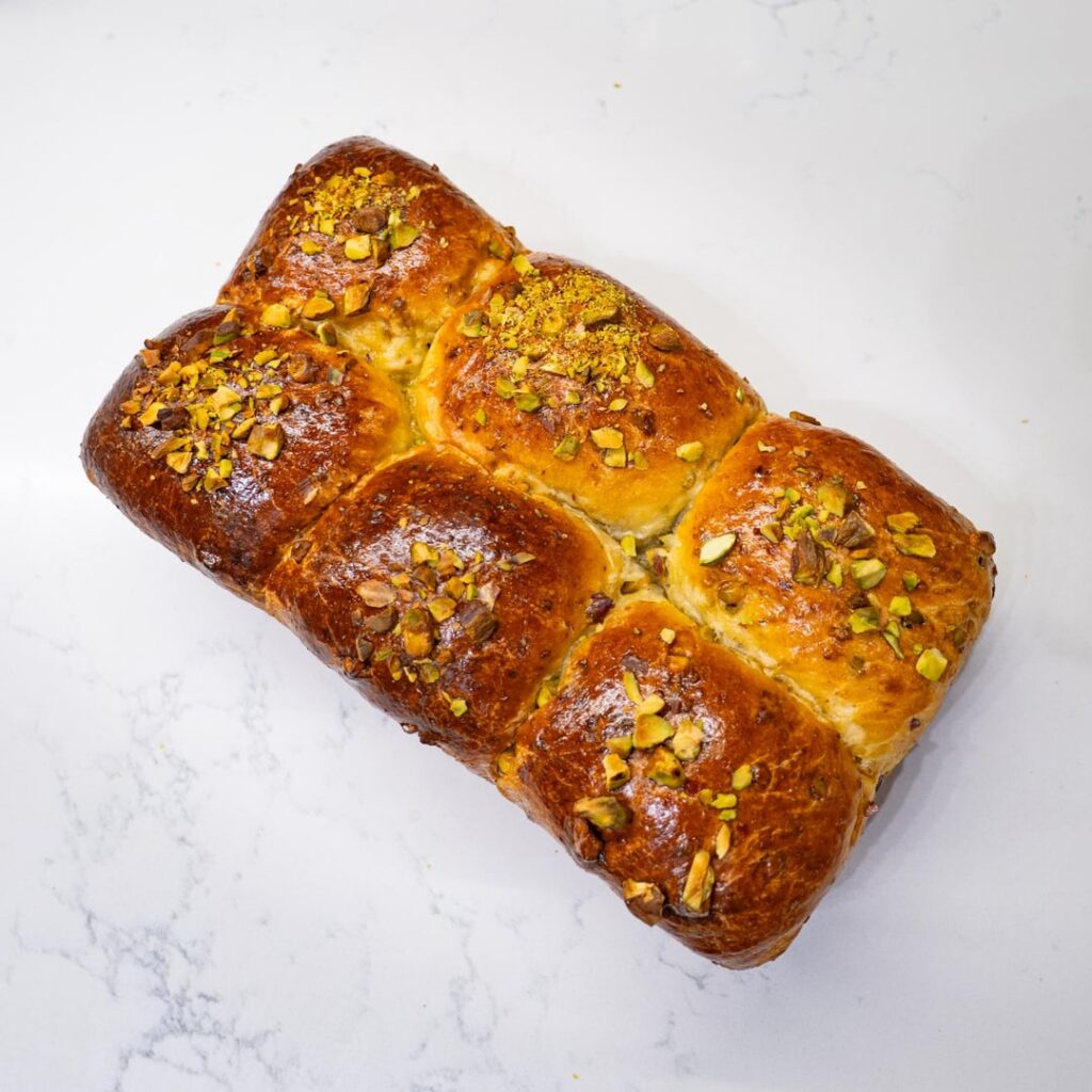 Pistachio brioche