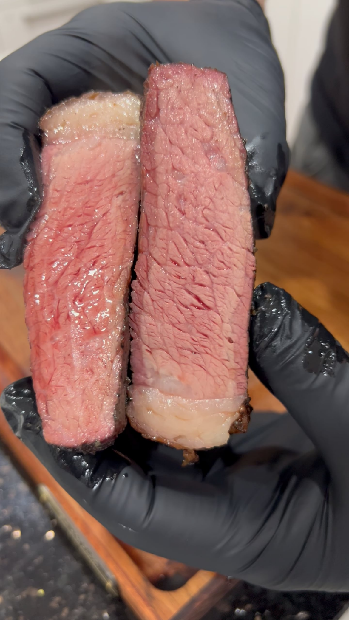 Picanha reversed seared on the kettle