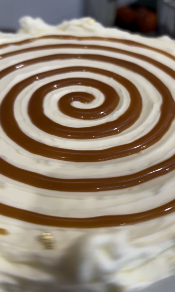 Pumpkin caramel cake