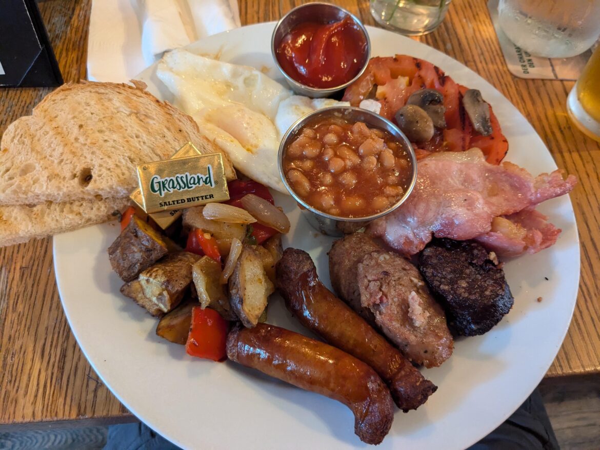 Full Irish with black and white pudding -$19 and not bad at all.