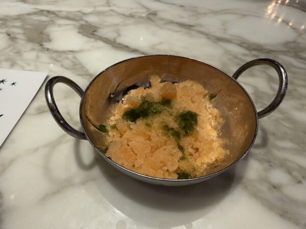 Food: Melon Shaved Ice And Mint