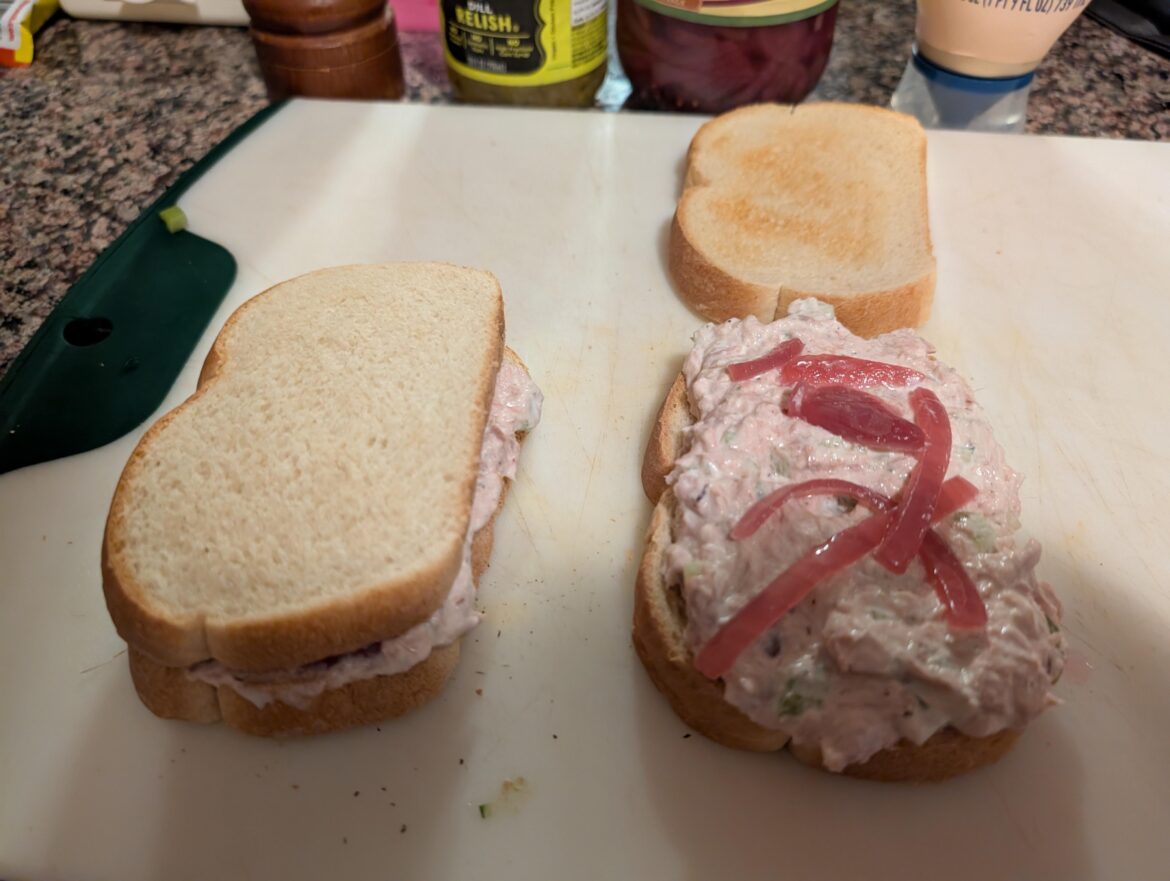 Any love for a plain old tuna on white?