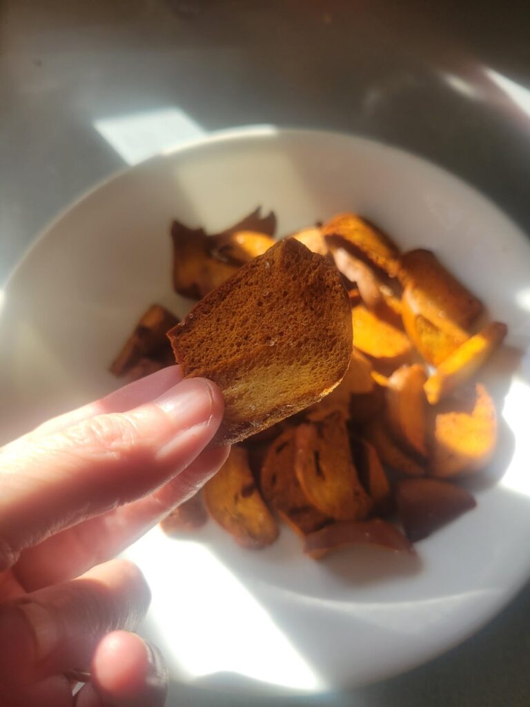 Psst...you can make bagel chips with low-carb bagels.