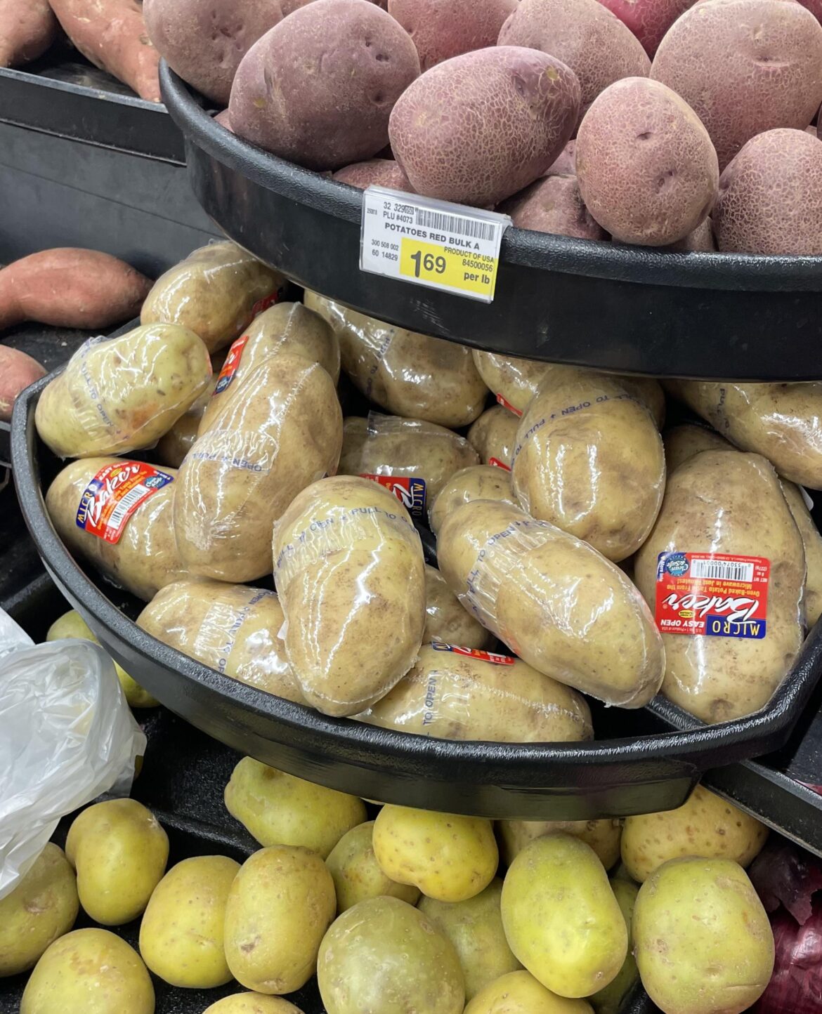 Why cover potatoes in plastic like this?