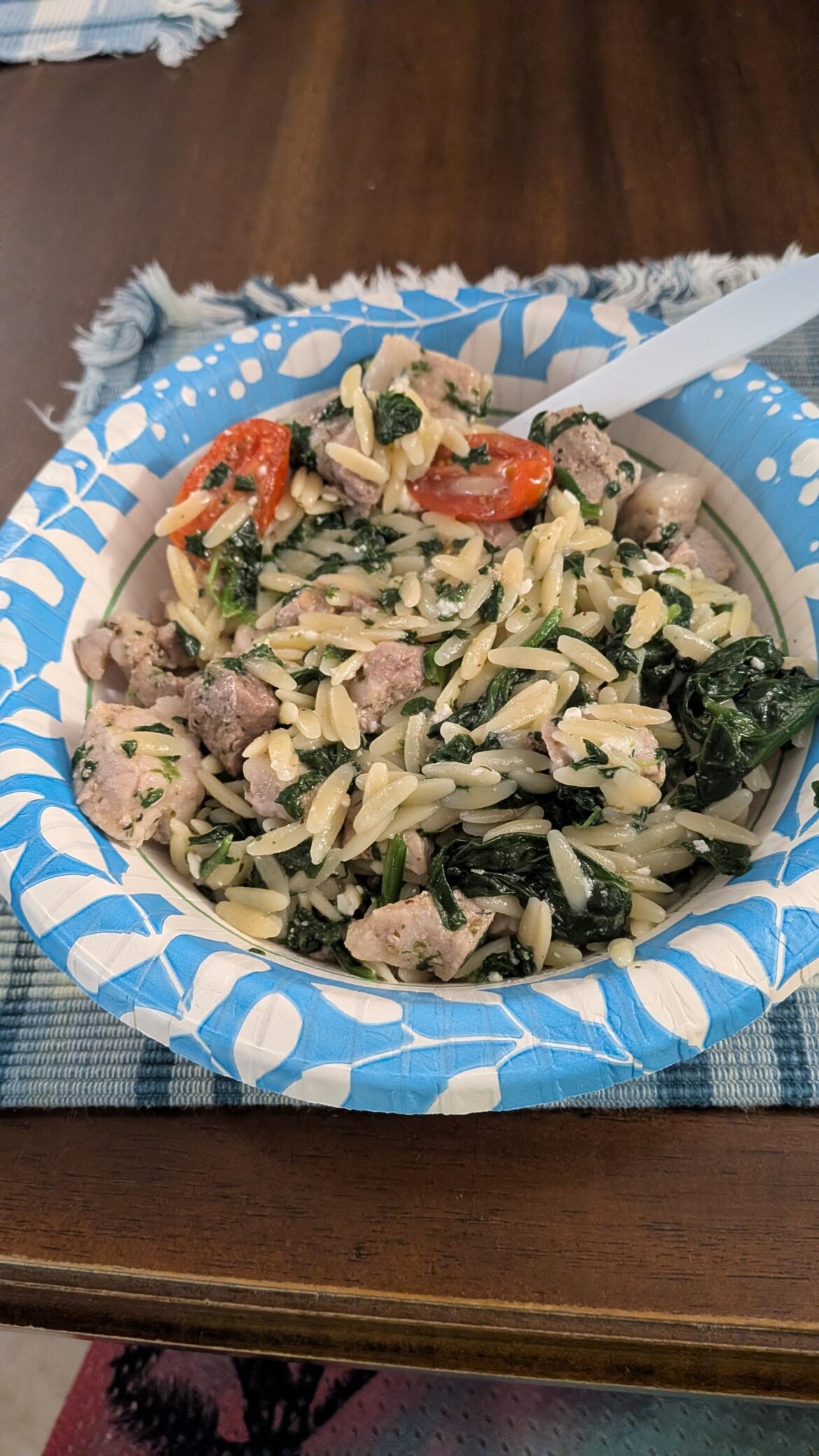 Pork and orzo