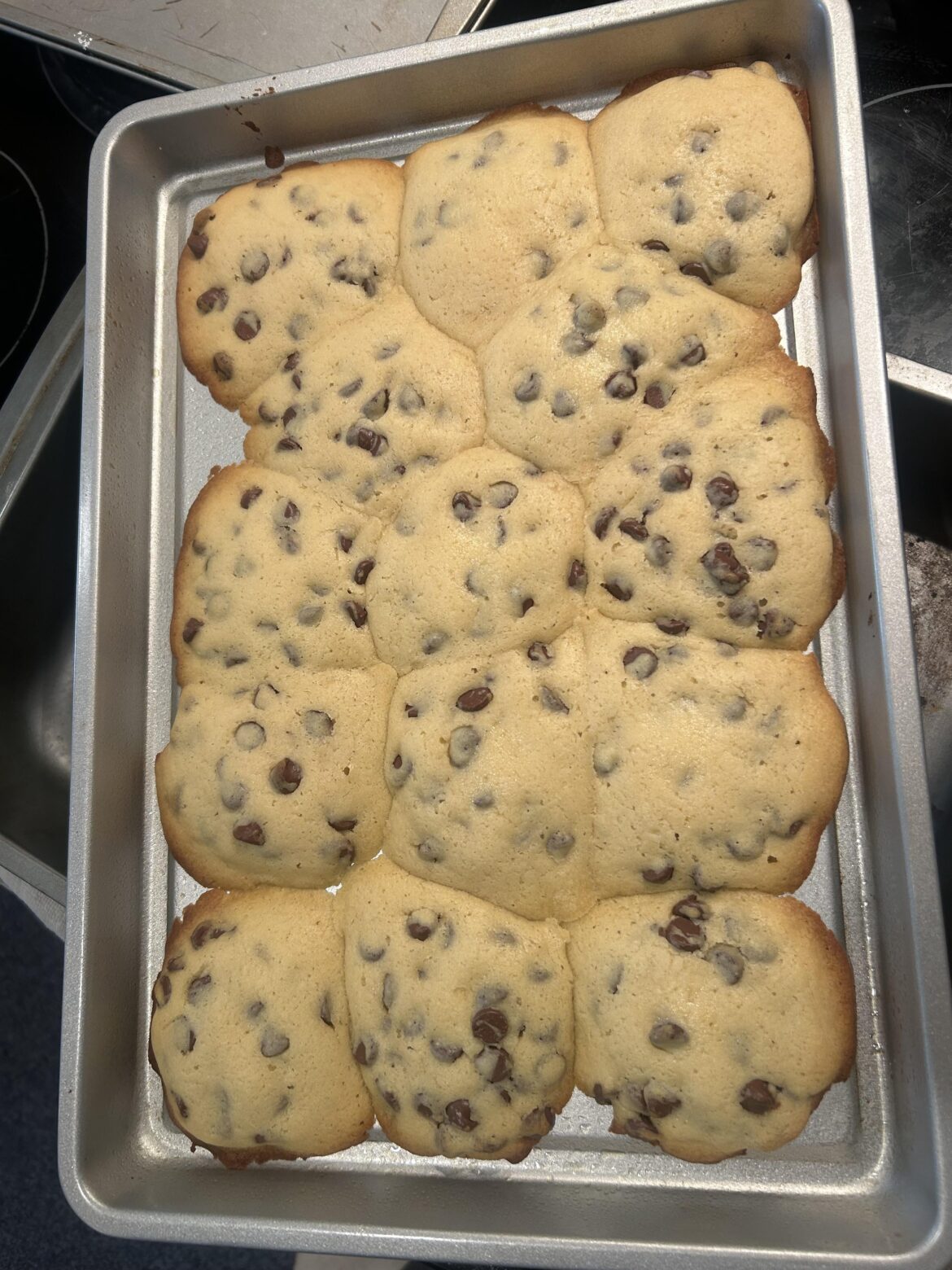 I tried to make chocolate chip cookies from scratch, I think I did something wrong