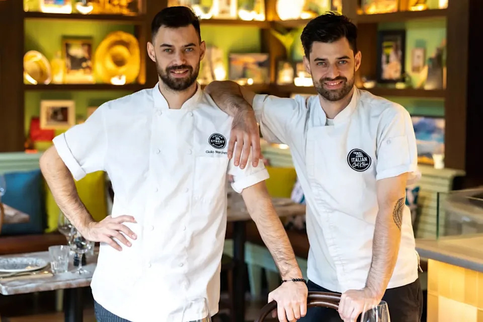 Twins Enrico and Giulio Marchese are chefs at Italian Street Kitchen. Picture: Italian Street Kitchen