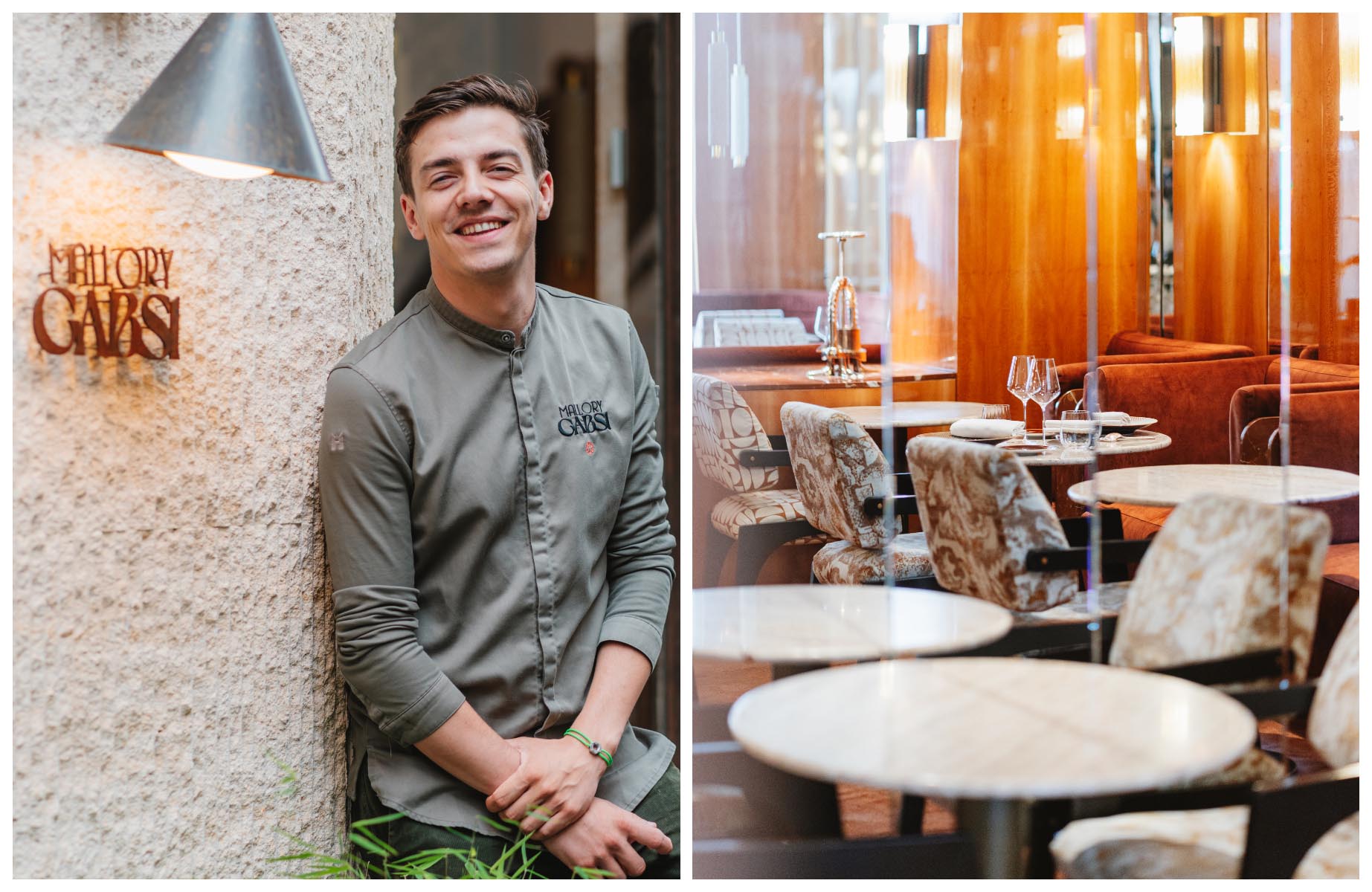 Chef Mallory Gabsi and his restaurant in Paris' 17th arrondissement. © Mary Quincy / The MICHELIN Guide