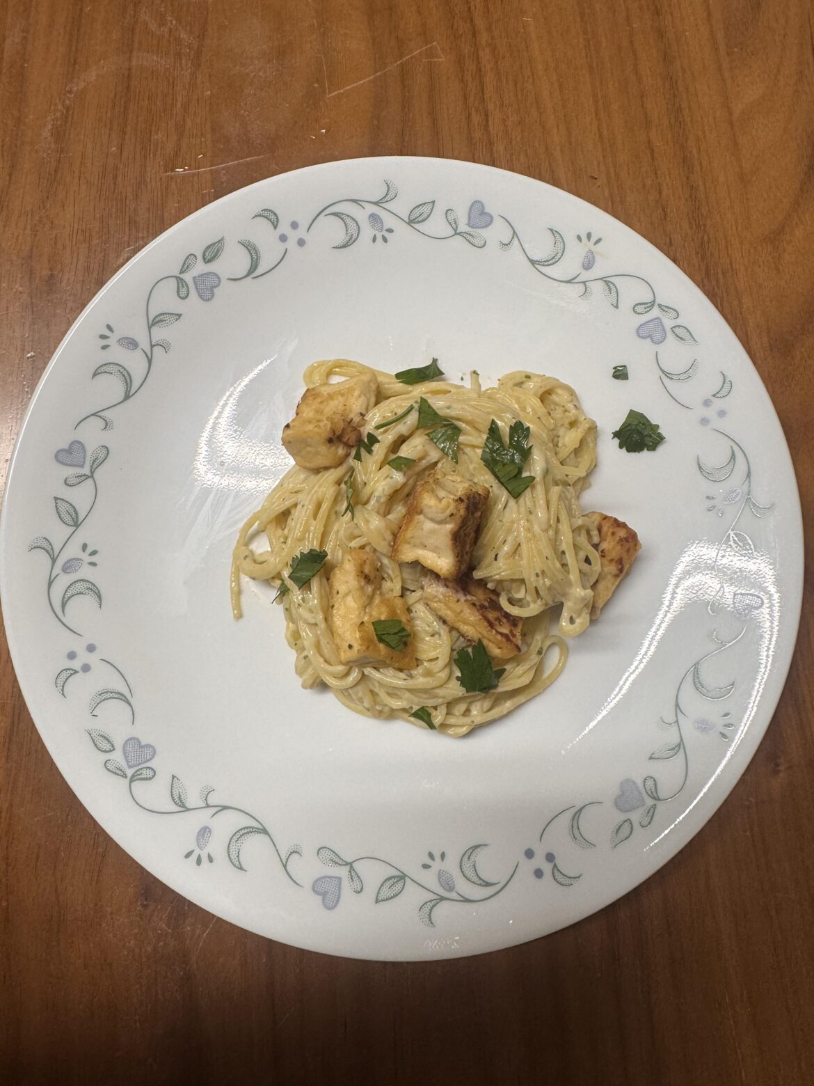 tofu nooch lime cream protein pasta with tofu toppings