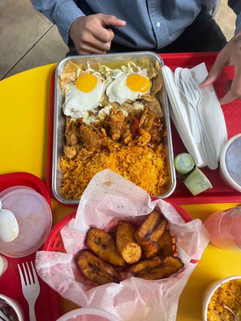 Omarcito’s Latin Cafe - Chilaquiles and Steak sandwich