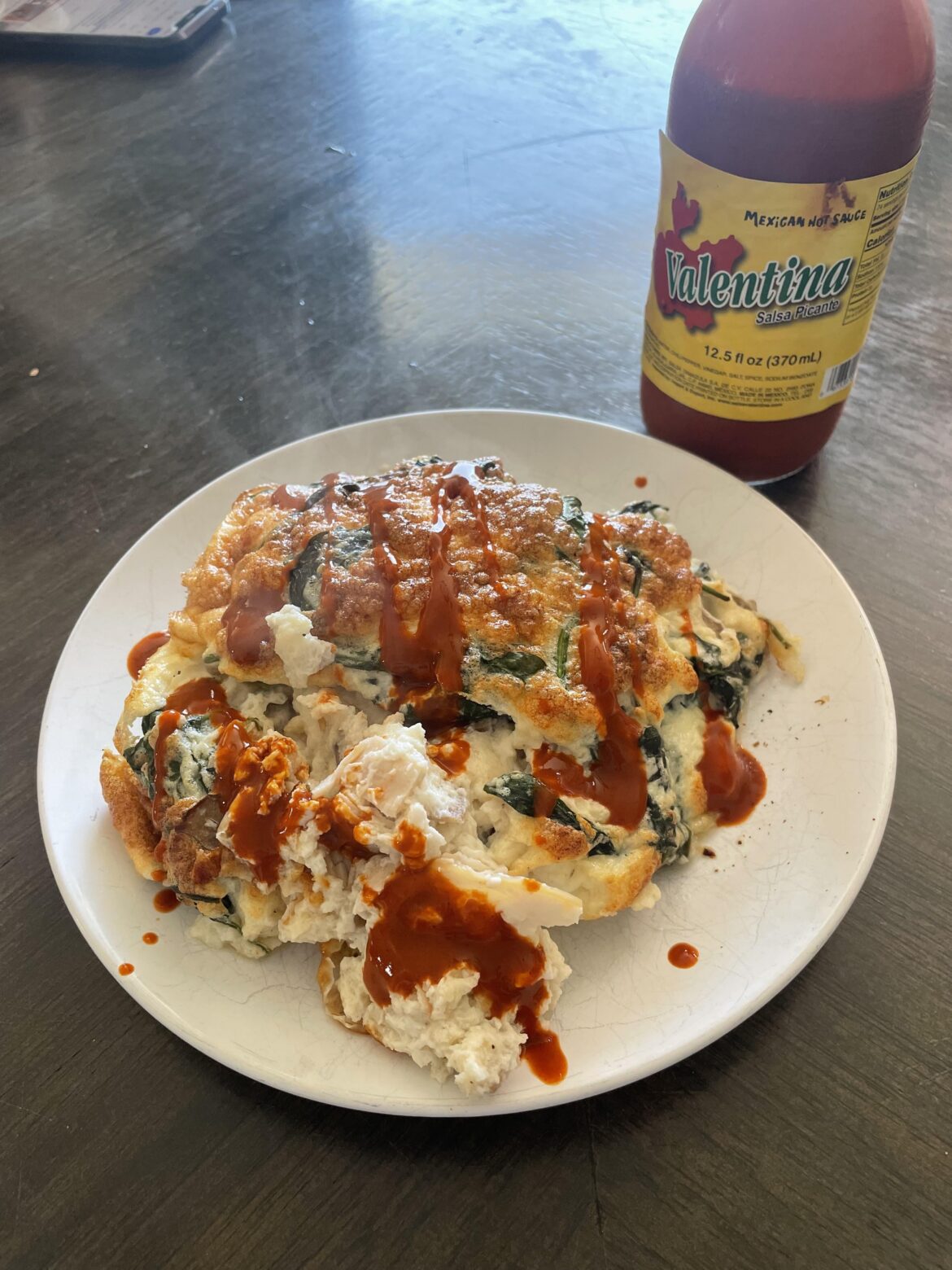 Blending cottage cheese with egg whites is a game changer!