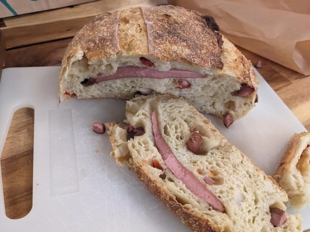 Hot dog sourdough, because why not