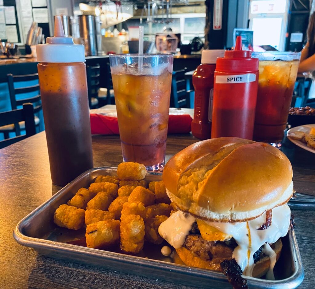 Poutine brisket burger from F325 (BBQ) in North Kansas City, MO.