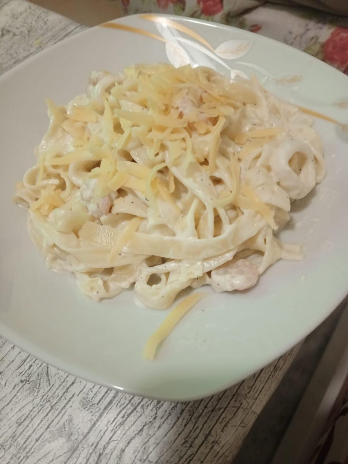 Creamy Seafood Pasta with Shrimp and Calamari