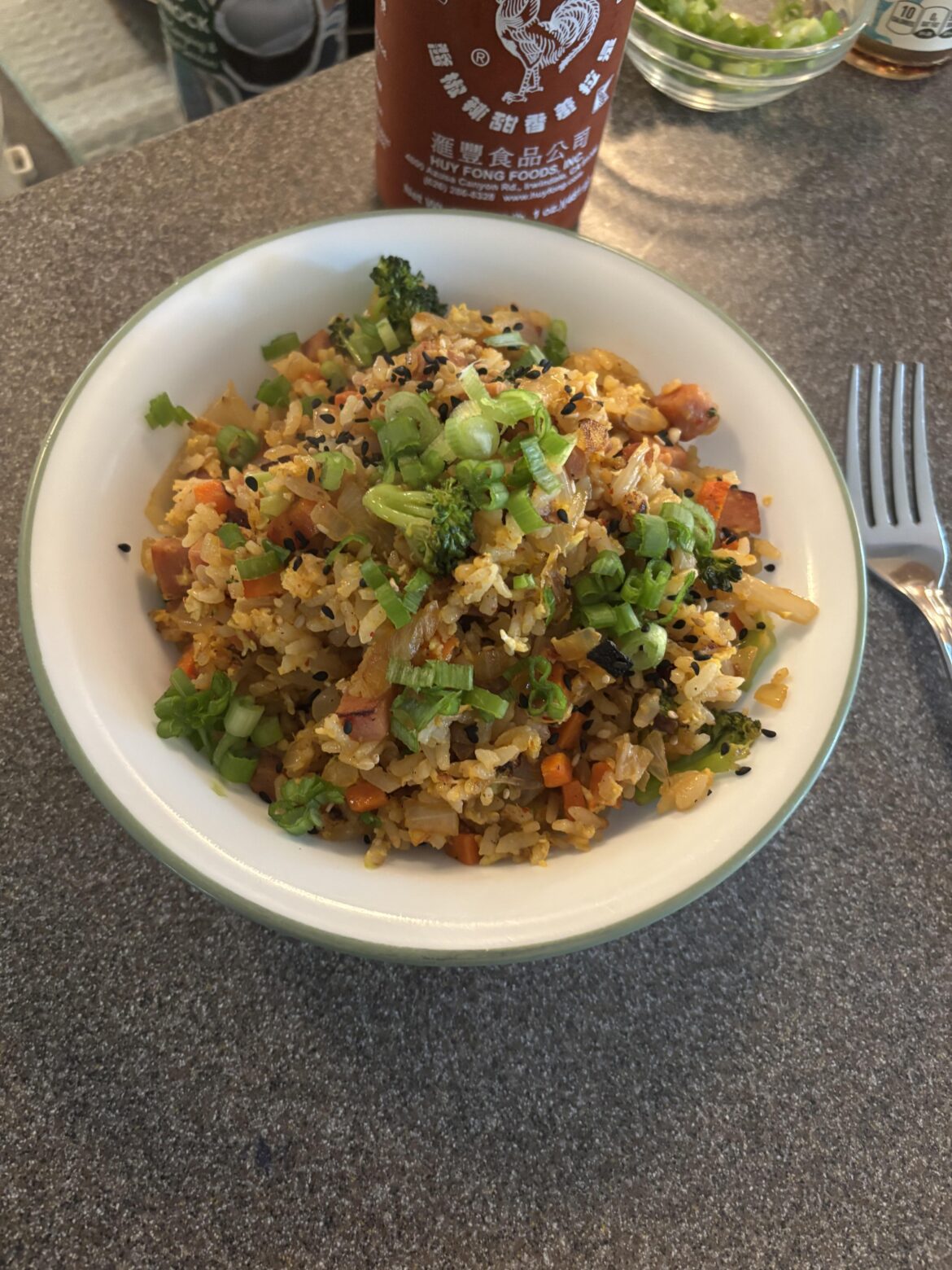 Spam and Kimchi fried rice