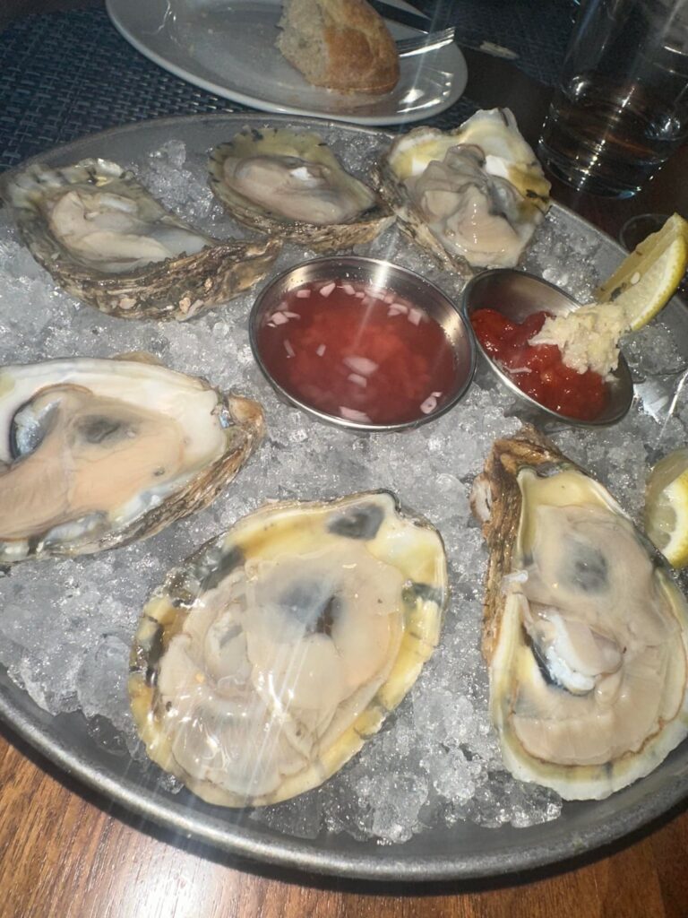 Raw Oysters, Escargots, Mussels & Cheese Sliders