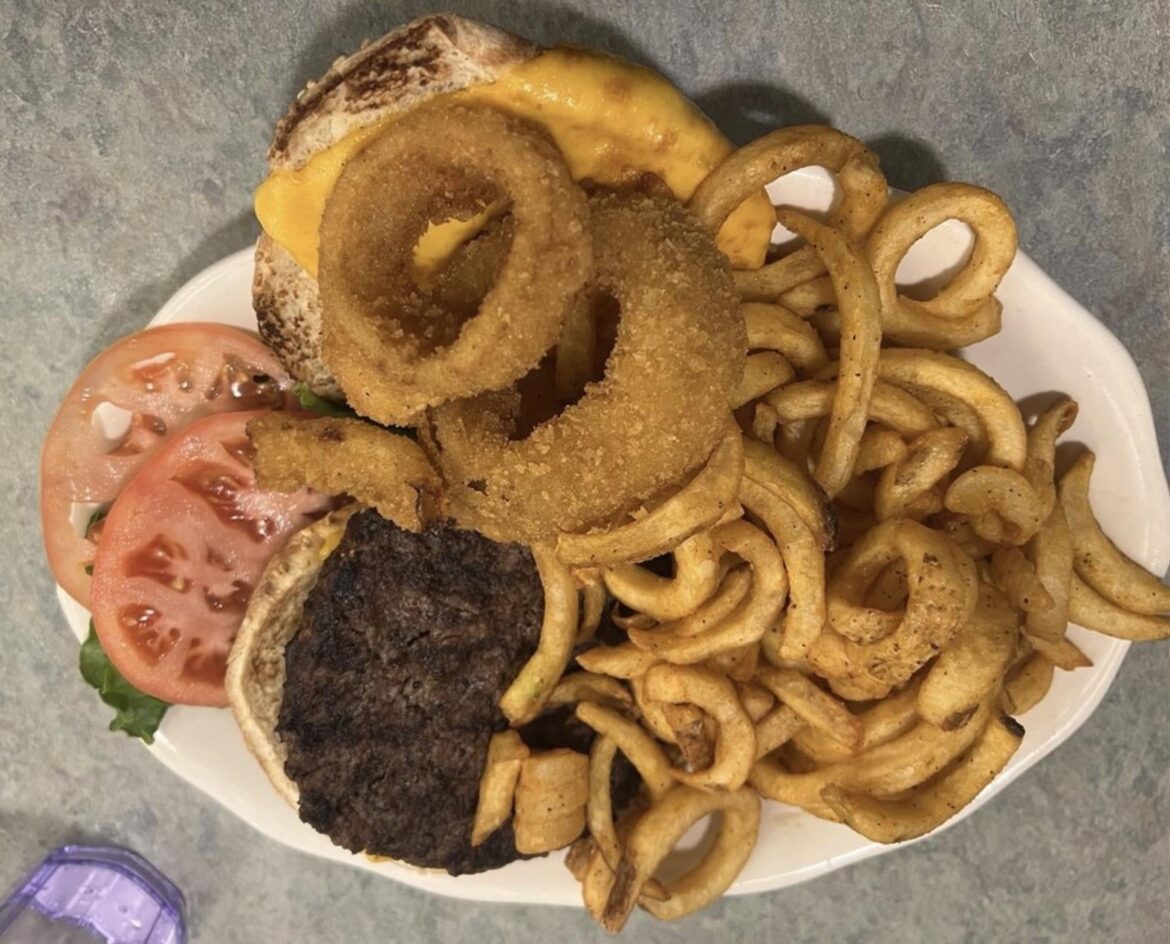 Different diner but still the same order a cheeseburger deluxe