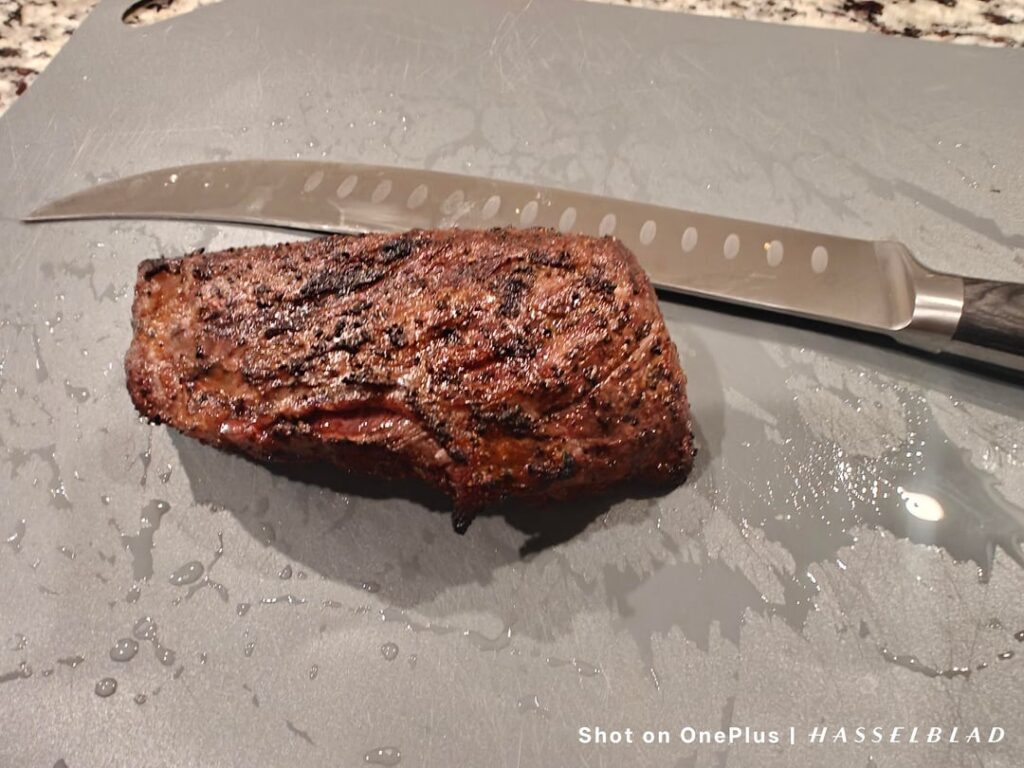 Sous Vide tri tip steaks.