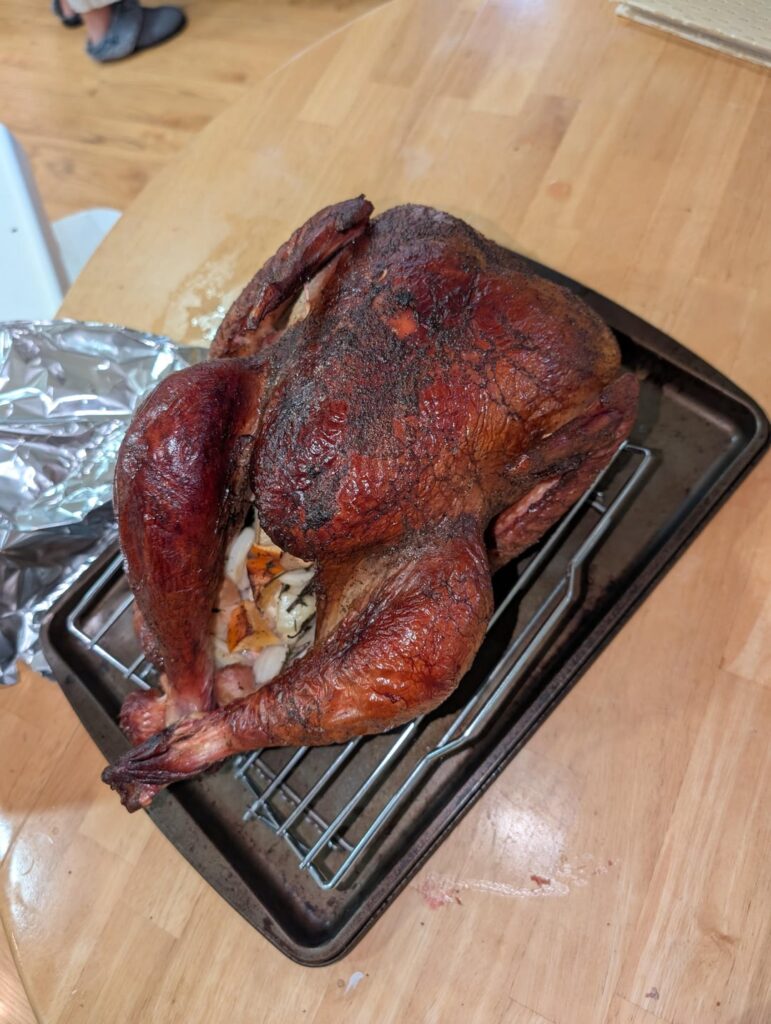 Smoked turkey 🦃 Happy Canadian Thanksgiving 🇨🇦
