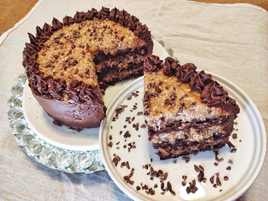 Vegan German Chocolate Cake