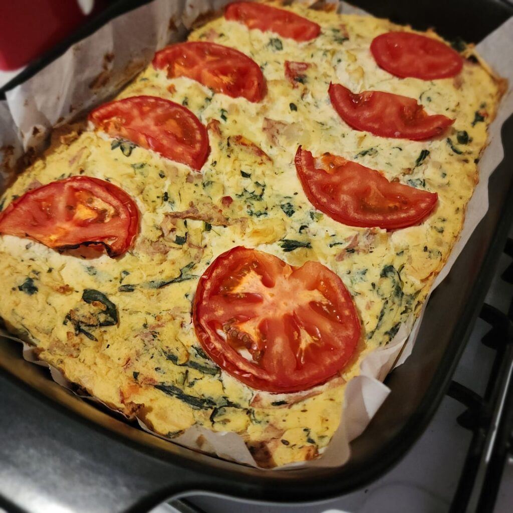 Swiftly disappearing frittata!