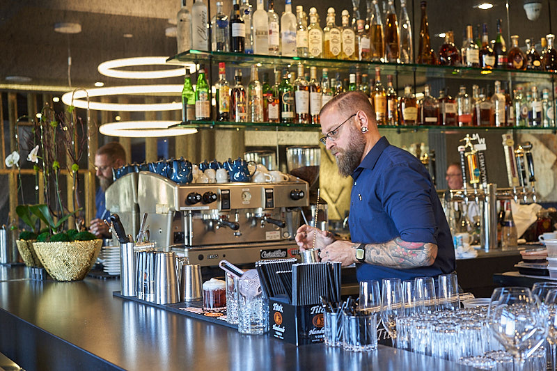 Shots of espresso, shots of booze. Photo by Greg Nagel