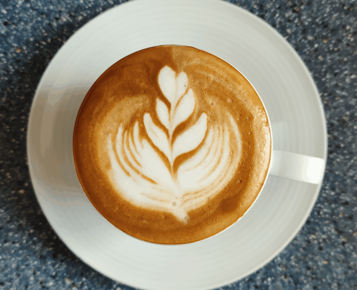 Latte art oat milk