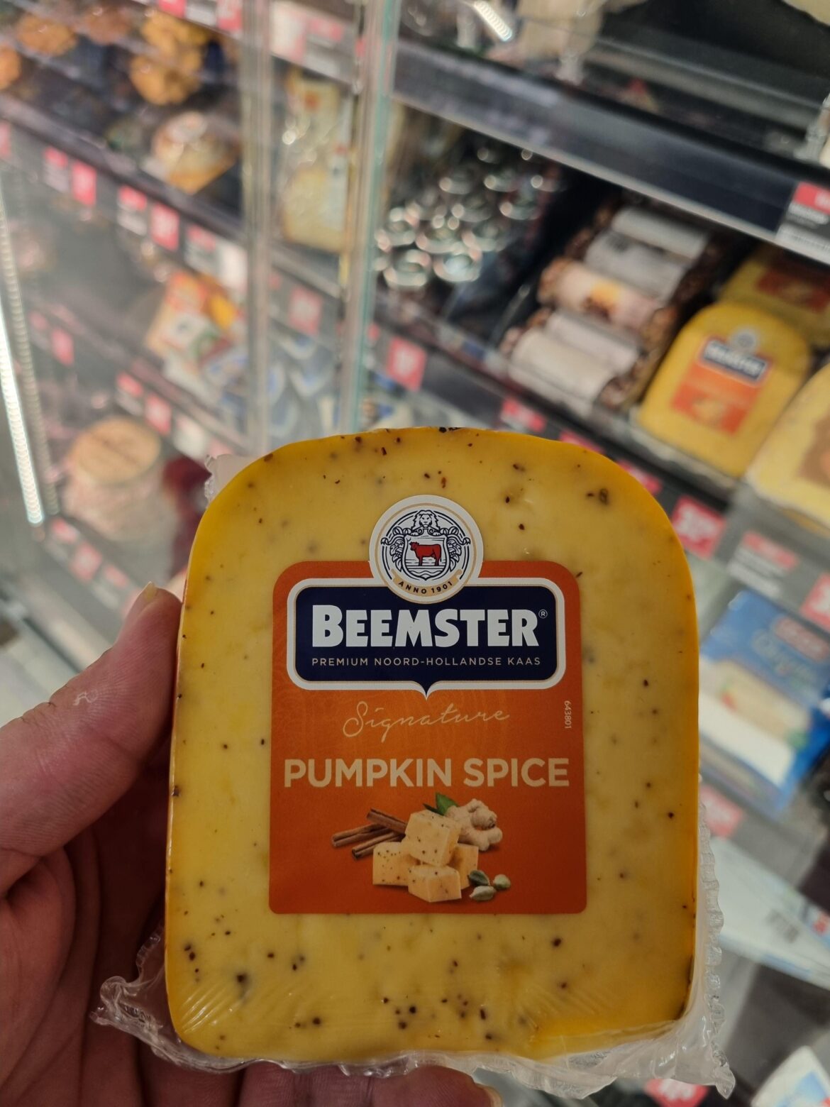 Pumpkin spice gouda cheese