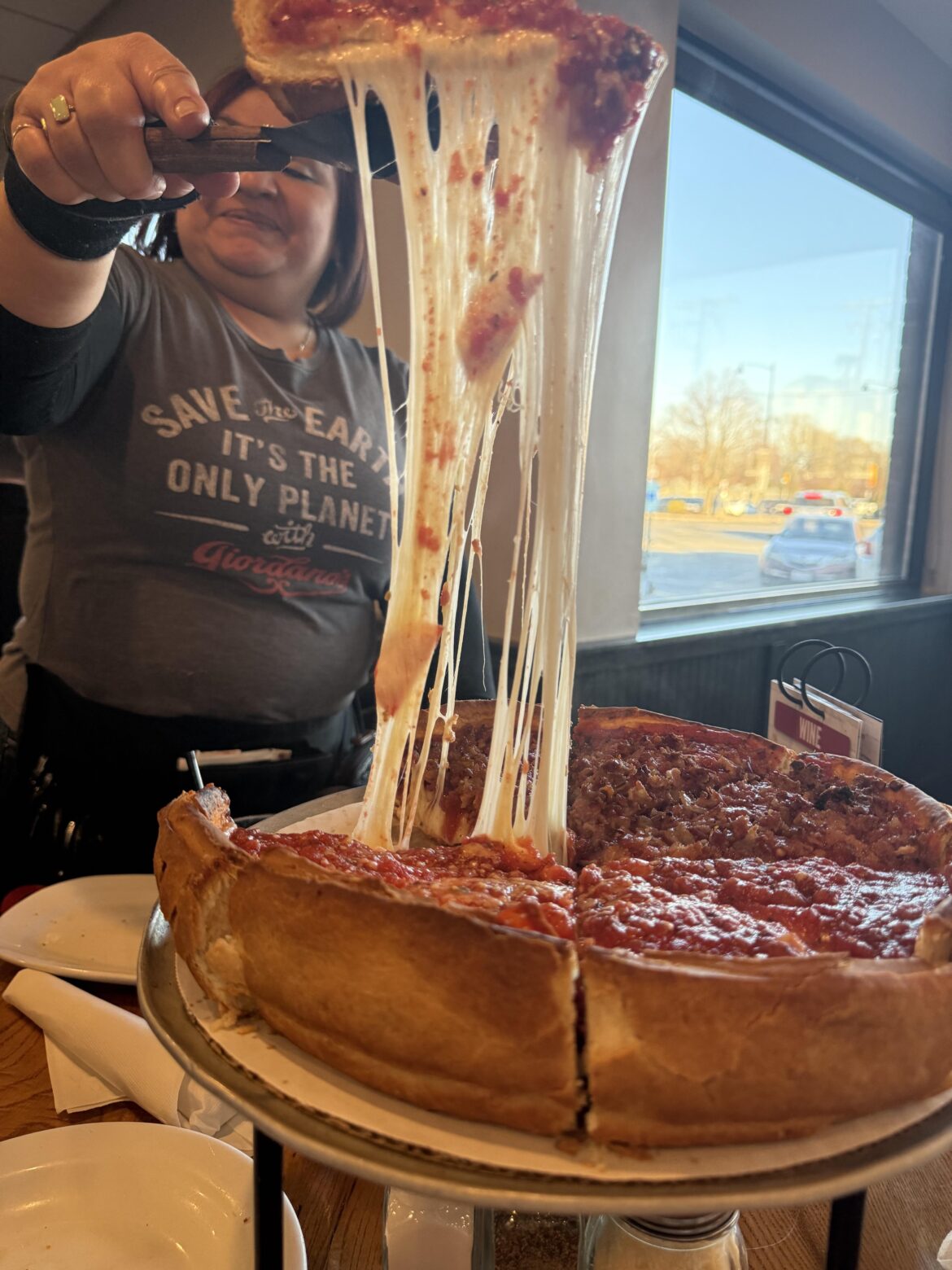 [i ate] Deep dish pizza