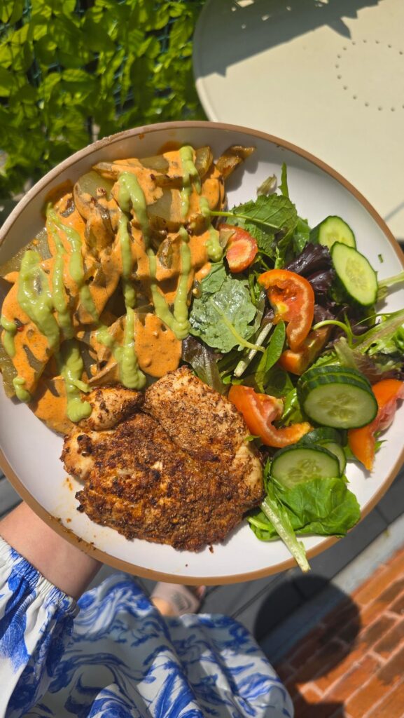 Super delicious and filling lunch!