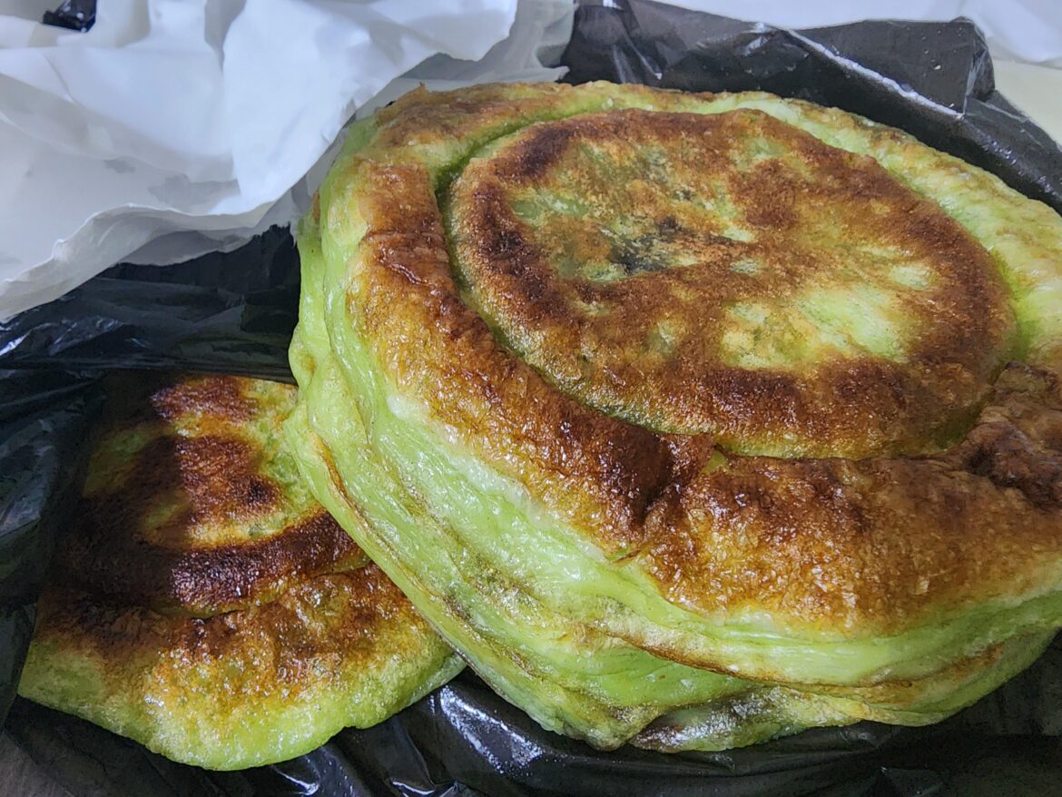 Korean snack hotteok.