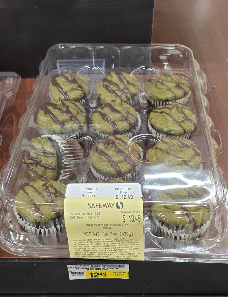 "Dubai Chocolate" cupcakes