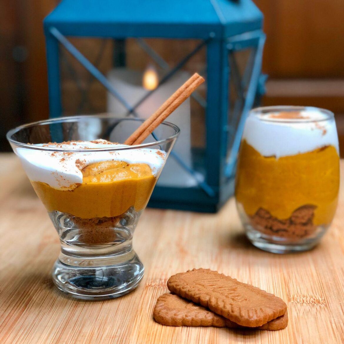 Vegan Pumpkin Mousse 🎃 an easy no-bake dessert lightly sweetened with maple syrup