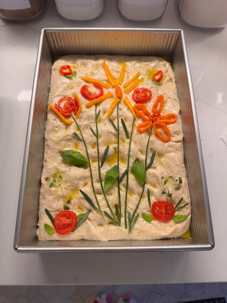 [homemade] first attempt at focaccia