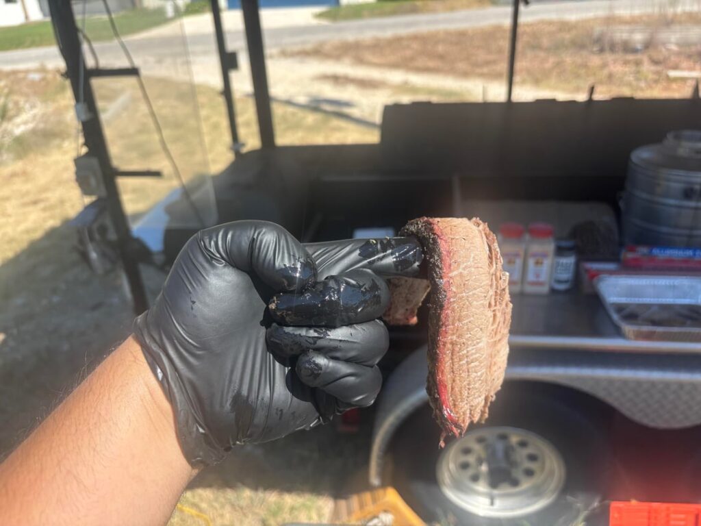 [homemade] 2 Texas Briskets and a Pulled Pork. Zoom in on that fat.