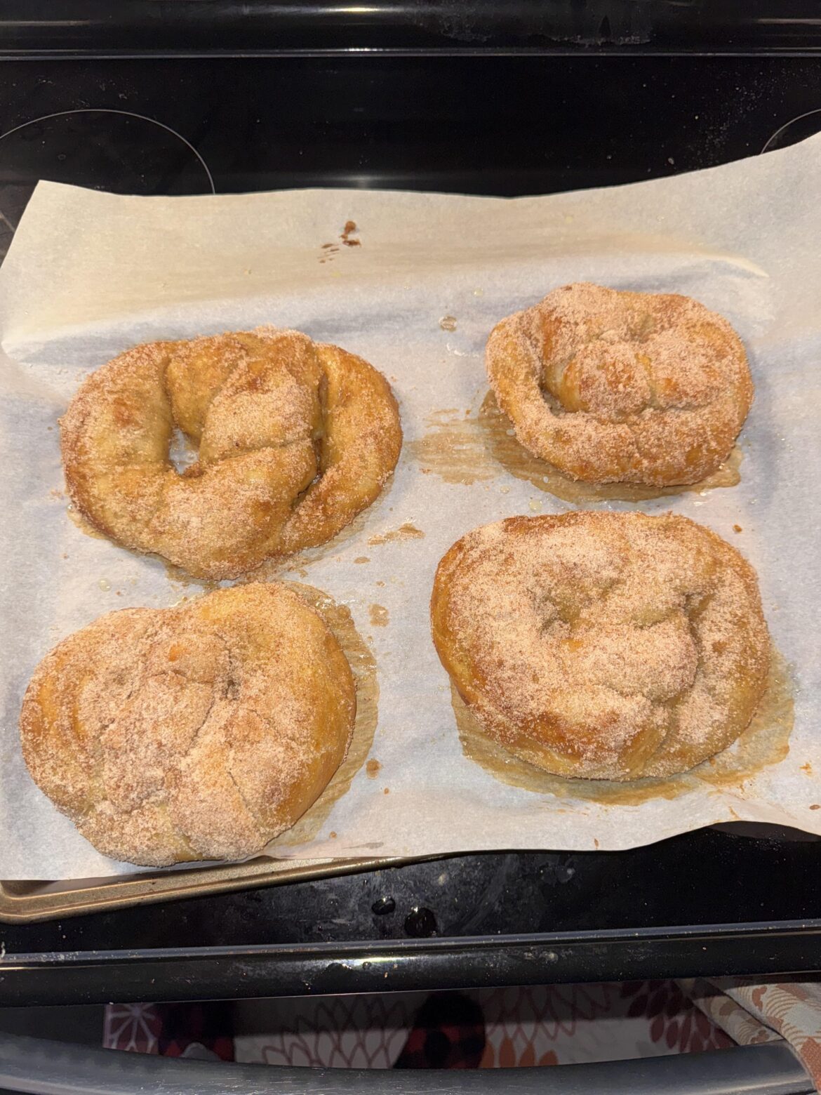 Life be lifing so I made cinnamon sugar pretzels instead of crying 😌✨