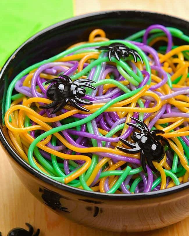 halloween pasta ideas dyed