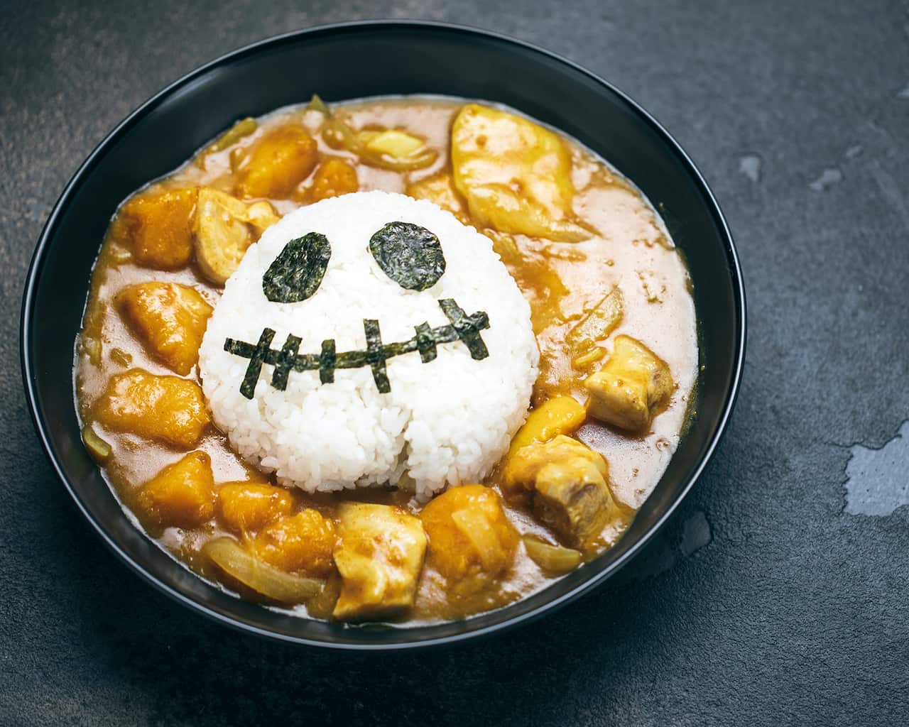 Halloween pumpkin curry