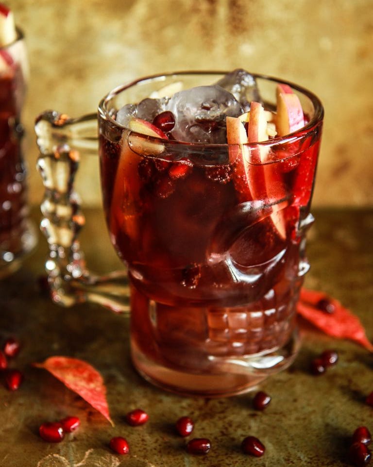 spiced apple cider pomegranate halloween punch spiced apple cider pomegranate halloween punch