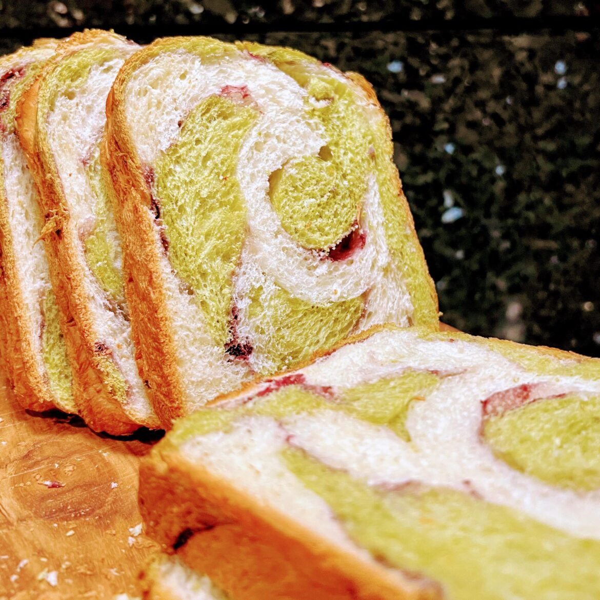 [OC] Matcha blueberry bread