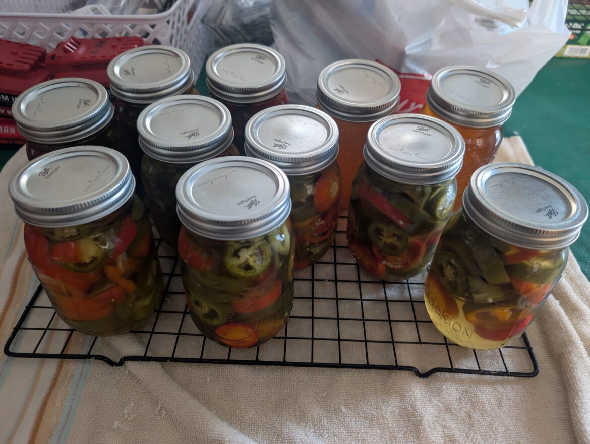 First time canning with Mom.