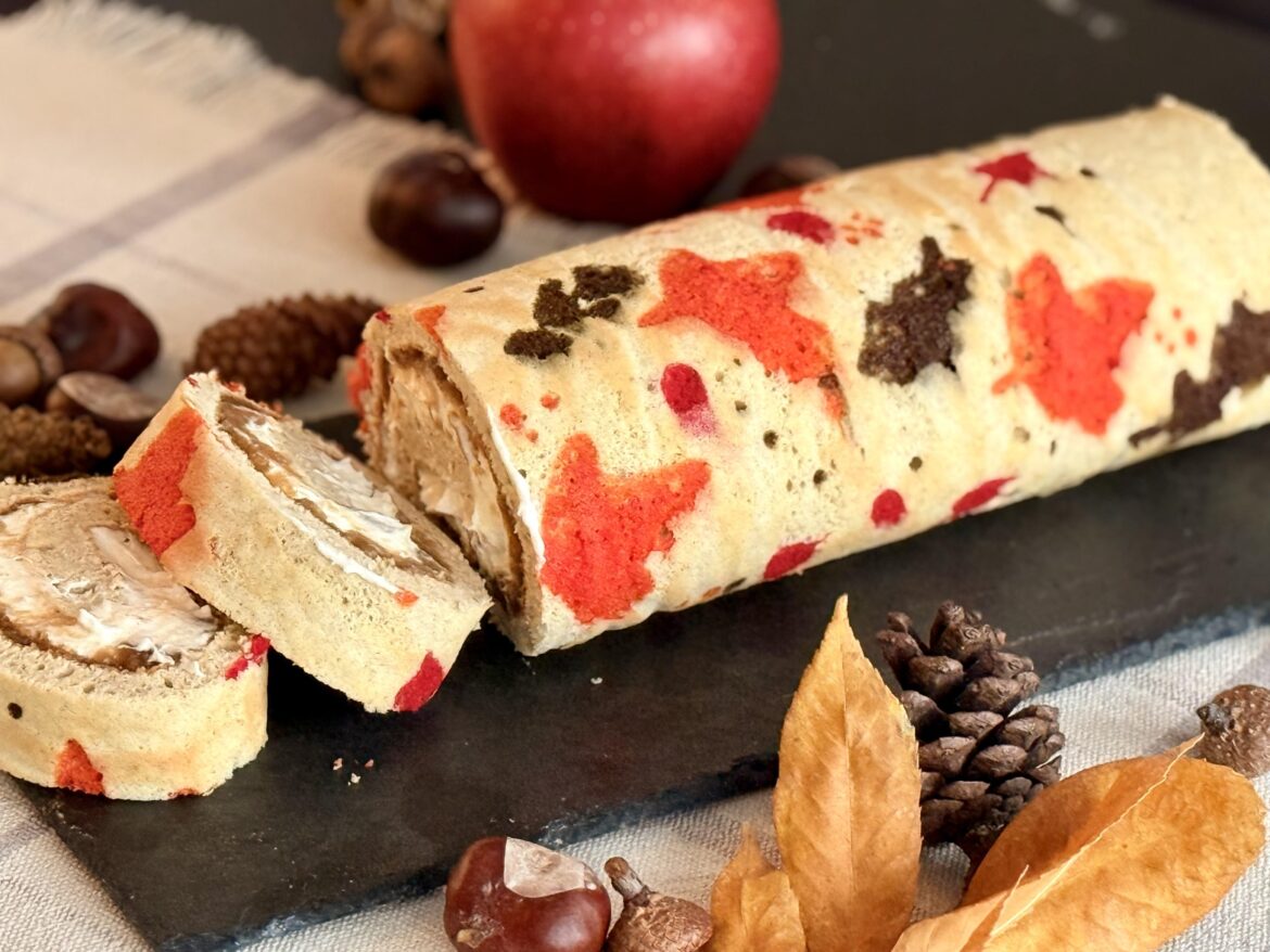 Fall Themed Apple Swiss Cake 🍁