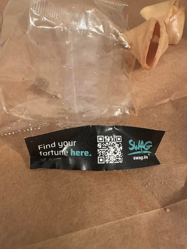 It's my first time here and I got an ad inside my fortune cookie in Chinatown. Is this a thing here in LA?